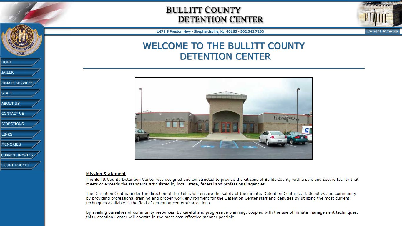 Welcome to the Bullitt County Detention Center