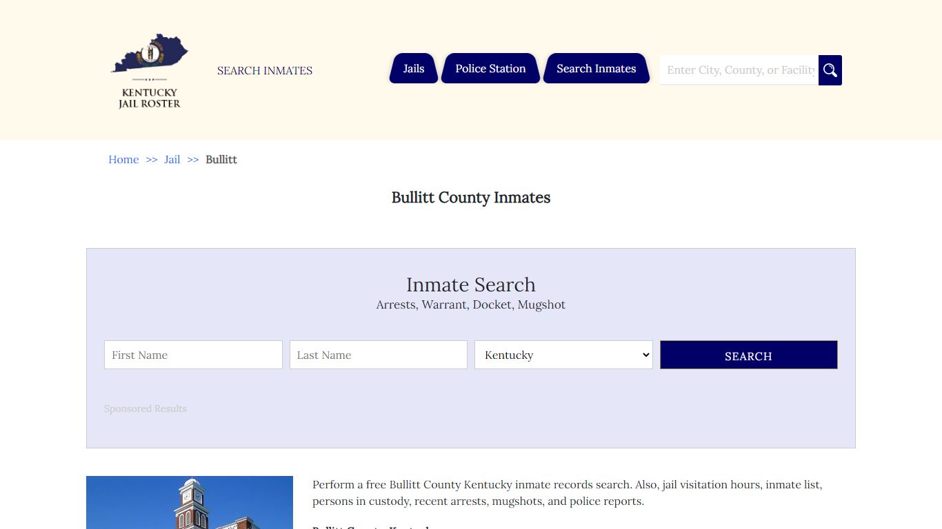 Bullitt County Inmates | Jail Roster Search